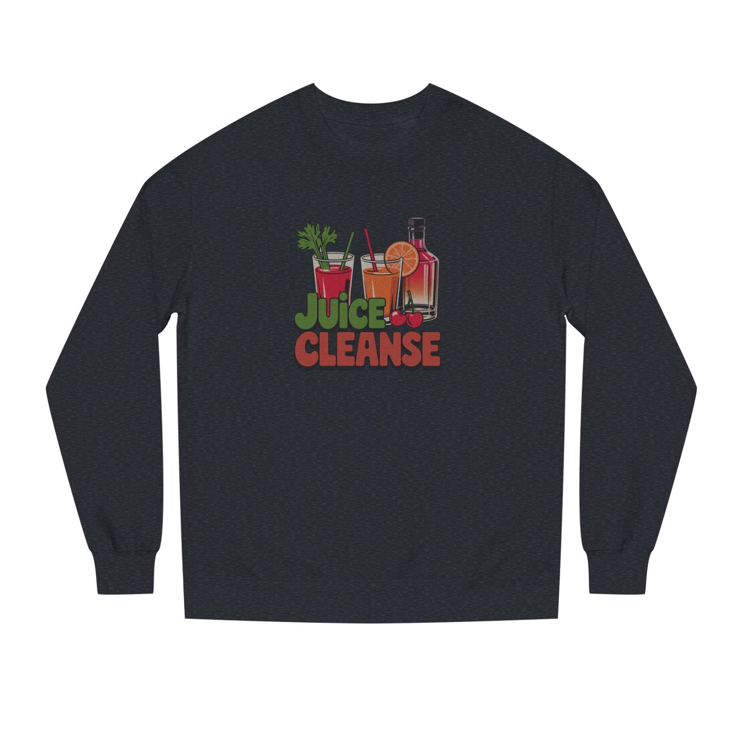 Juice Cleanse Liquid Diet — Boozy Brunch Retro Sweatshirt (Dark)