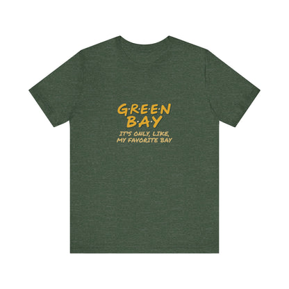 Green Bay (My Favorite Bay) — Phoebe Buffay Football Tee (Dark)