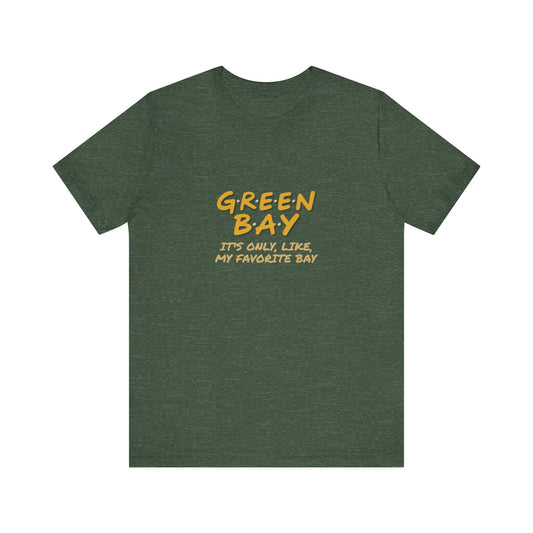 Green Bay (My Favorite Bay) — Phoebe Buffay Football Tee (Dark)