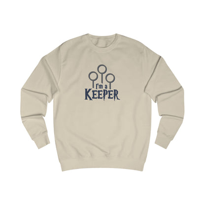 I’m a Keeper — Harry Potter Quidditch Retro Sweatshirt (Light)