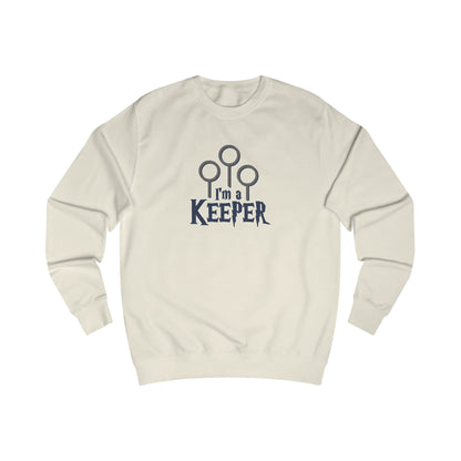 I’m a Keeper — Harry Potter Quidditch Retro Sweatshirt (Light)