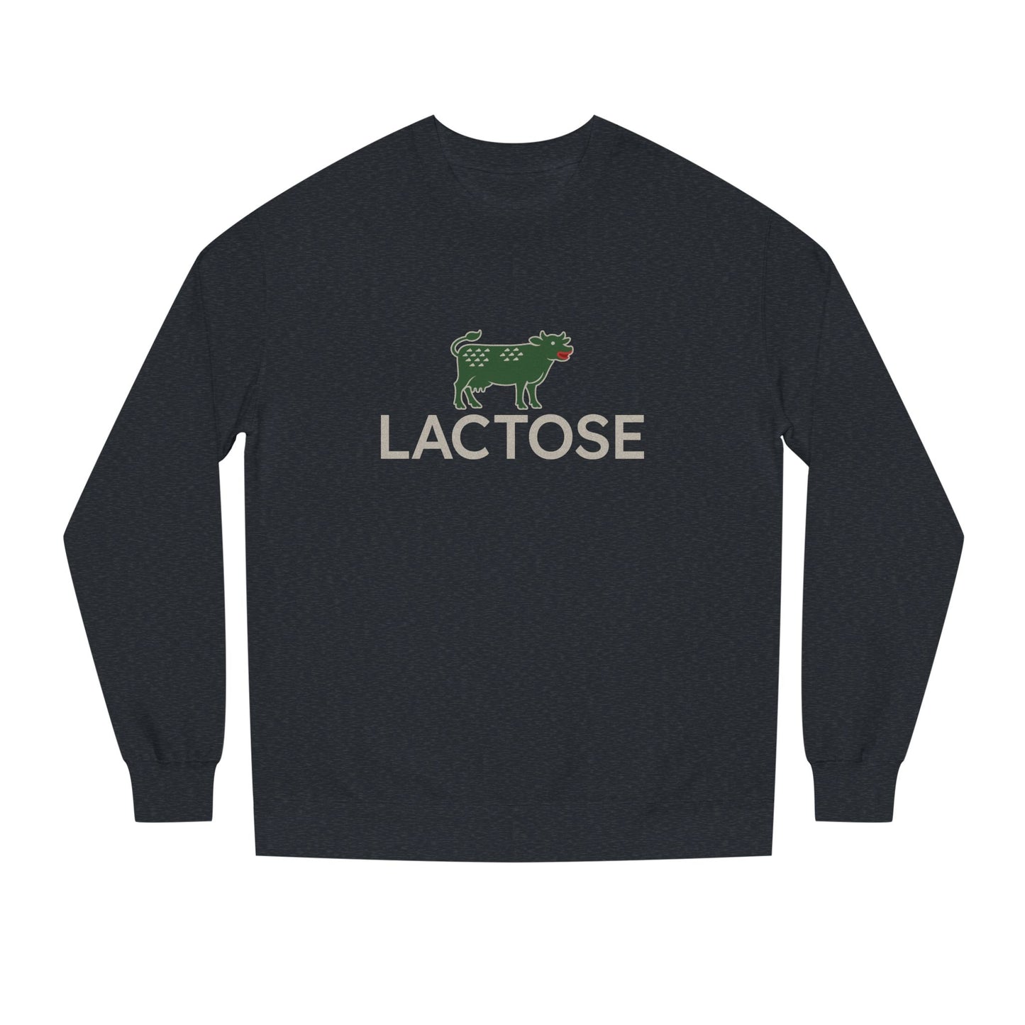 Life is a Beautiful… Typo – LACTOSE Logo Parody Retro Sweatshirt (Dark)