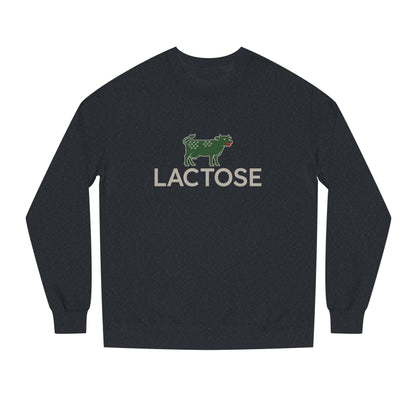 Life is a Beautiful… Typo – LACTOSE Logo Parody Retro Sweatshirt (Dark)