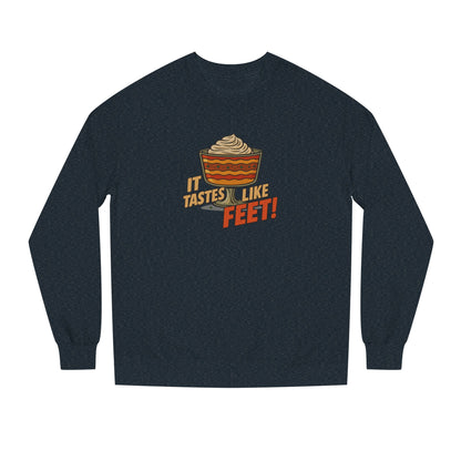 It Tastes Like Feet! — Thanksgiving Trifle Retro Sweatshirt (Dark)