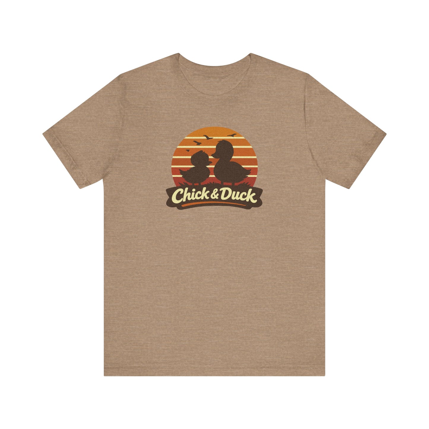 The Chick and the Duck — Friends Retro Tee (Light)