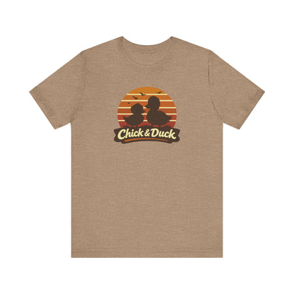 The Chick and the Duck — Friends Retro Tee (Light)