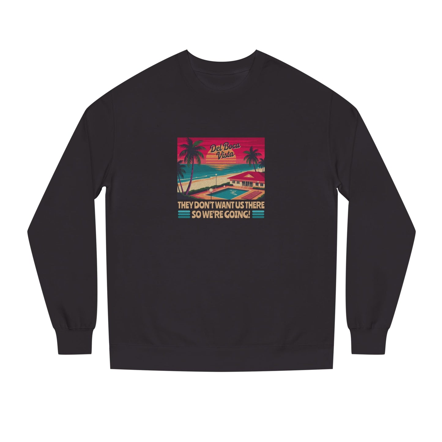 Del Boca Vista (We’re Going!) — Seinfeld Retro Sweatshirt (Dark)