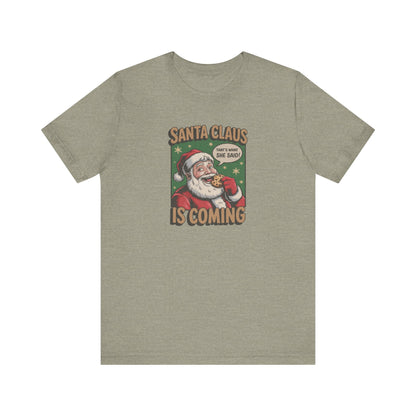 Santa Claus is Coming — Vintage Christmas Tee (Light)
