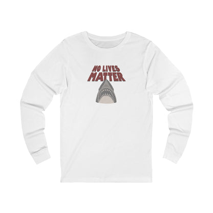 No Lives Matter — Jaws-Inspired Retro Long Sleeve (Light)