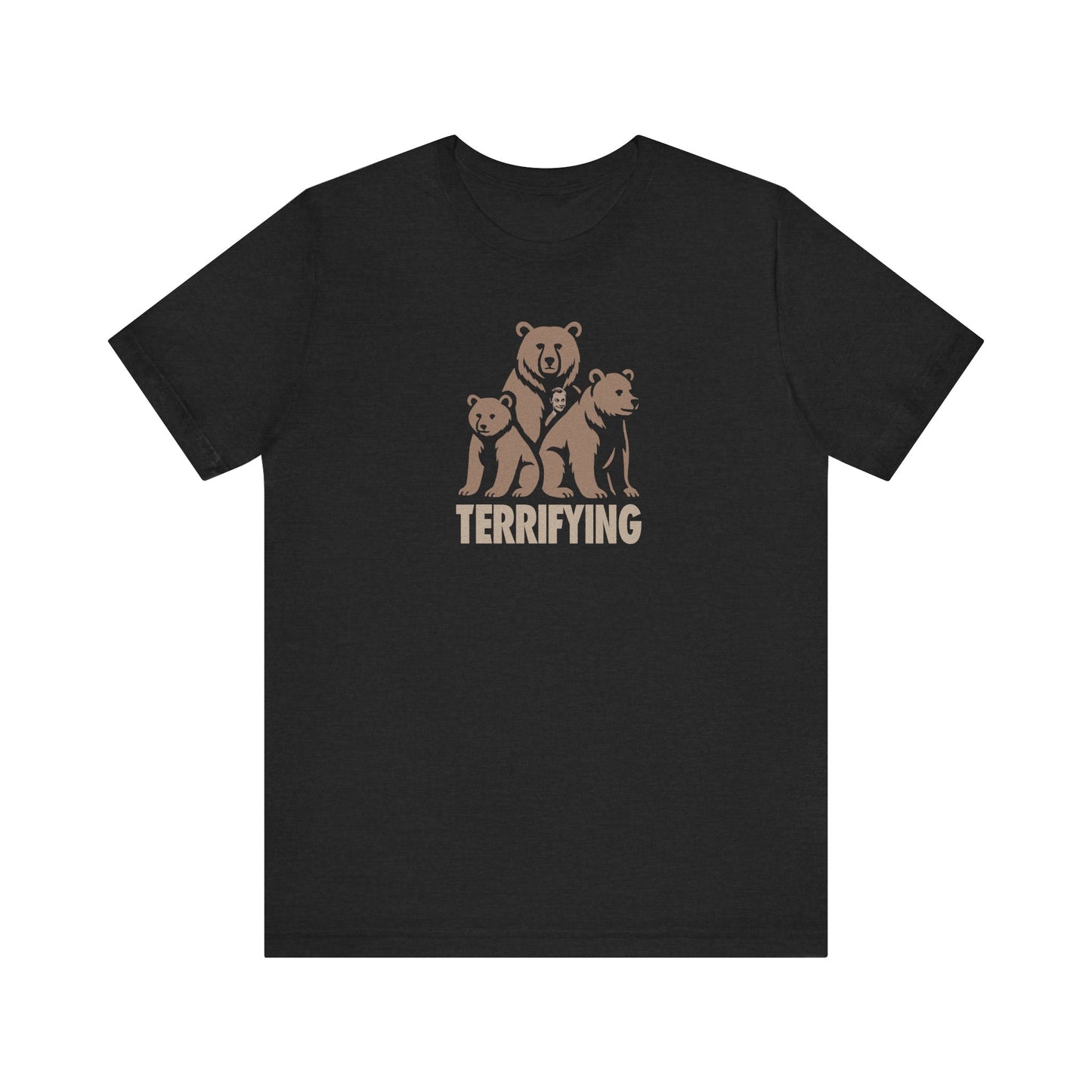 Bears Are Terrifying — Retro Silhouette Tee (Dark)