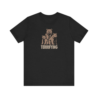 Bears Are Terrifying — Retro Silhouette Tee (Dark)