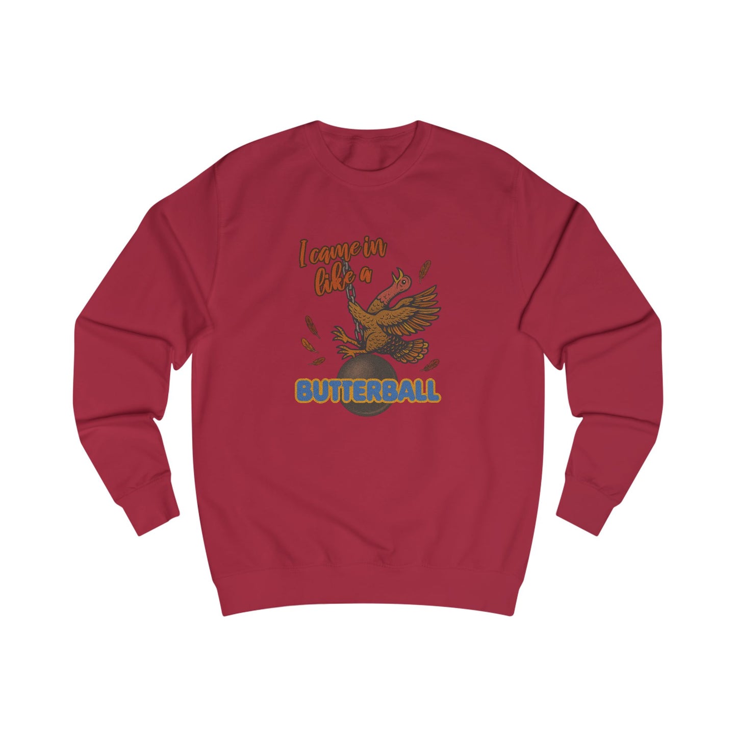 Like a Butterball — Miley Cyrus Thanksgiving Parody Retro Sweatshirt (Light)