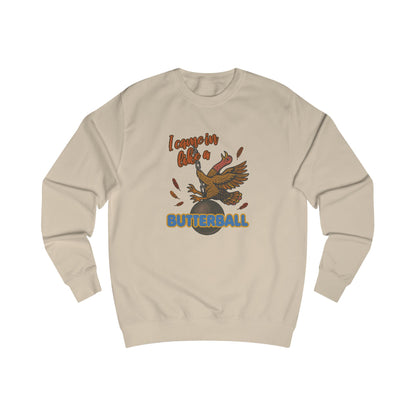 Like a Butterball — Miley Cyrus Thanksgiving Parody Retro Sweatshirt (Light)