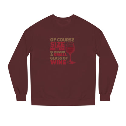 Big Glass Energy — Wine Lover Retro Sweatshirt (Dark)
