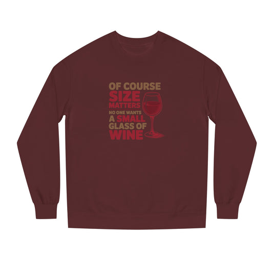Big Glass Energy — Wine Lover Retro Sweatshirt (Dark)