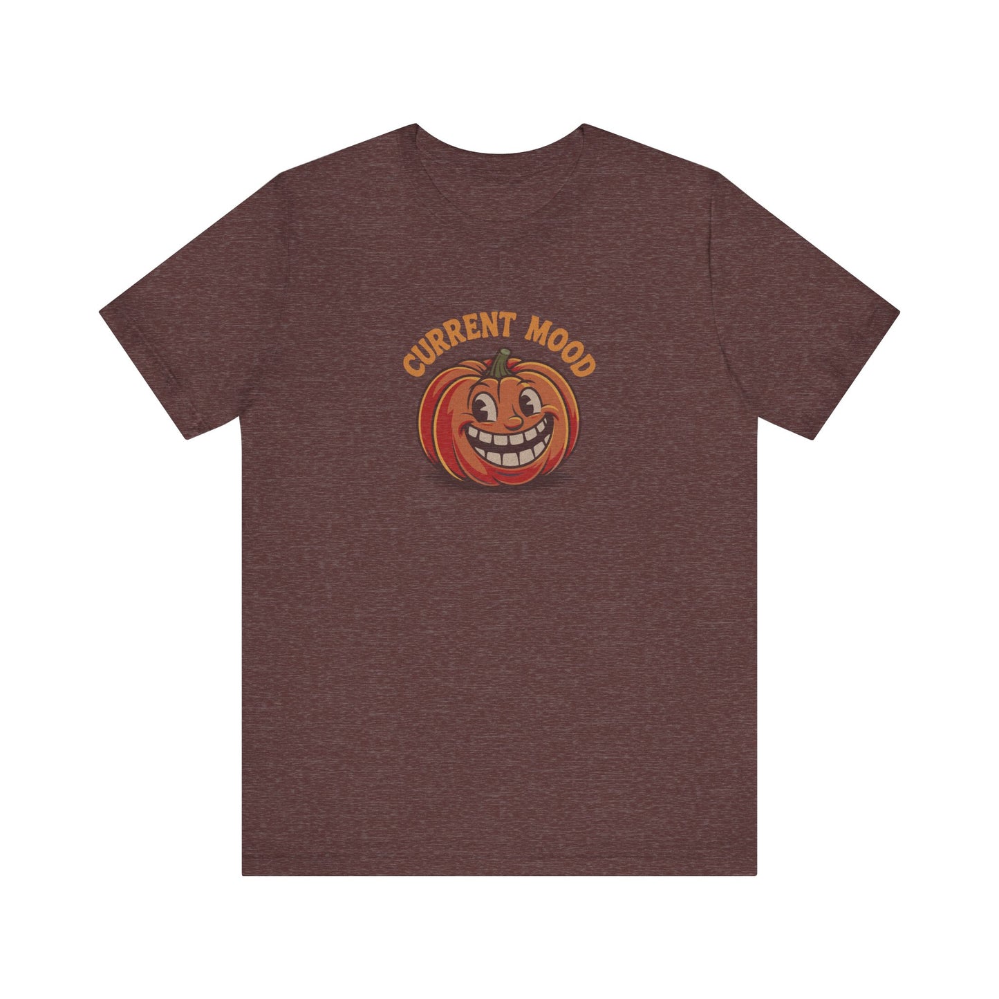 Current Mood (Toothy Jack) — Retro Halloween Tee (Dark)