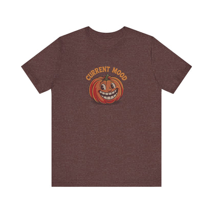 Current Mood (Toothy Jack) — Retro Halloween Tee (Dark)