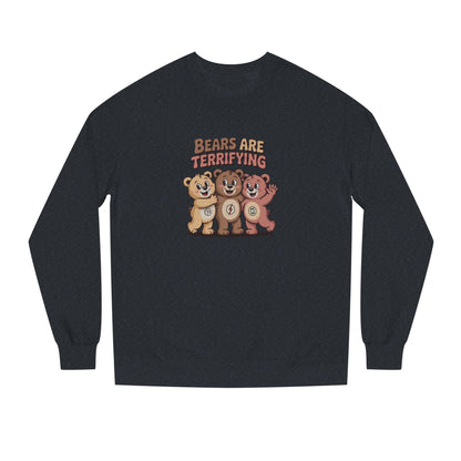 Bears Are Terrifying (Cute Remix) — Retro Sweatshirt (Dark)