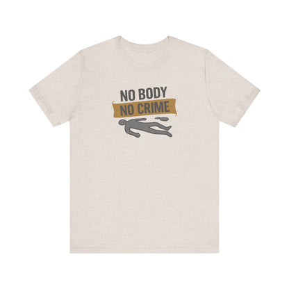 No Body, No Crime — Psych Crime Scene Retro Tee (Light)