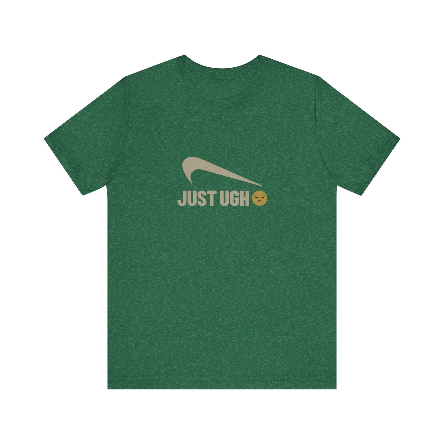 Just Ugh 😒 Athletic Parody — Retro Workout Tee (Dark)
