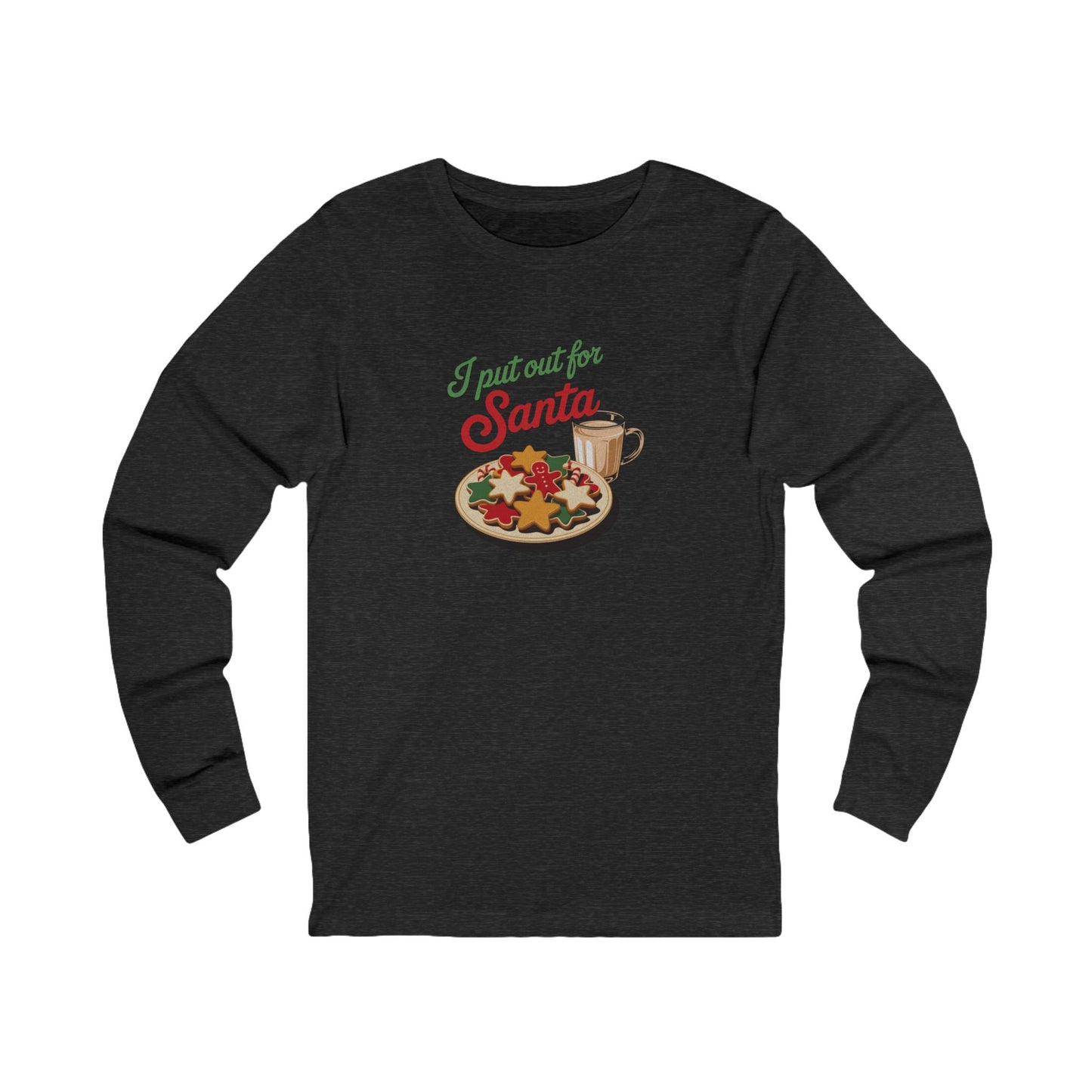 I Put Out for Santa — Retro Christmas Cookies Long Sleeve (Dark)
