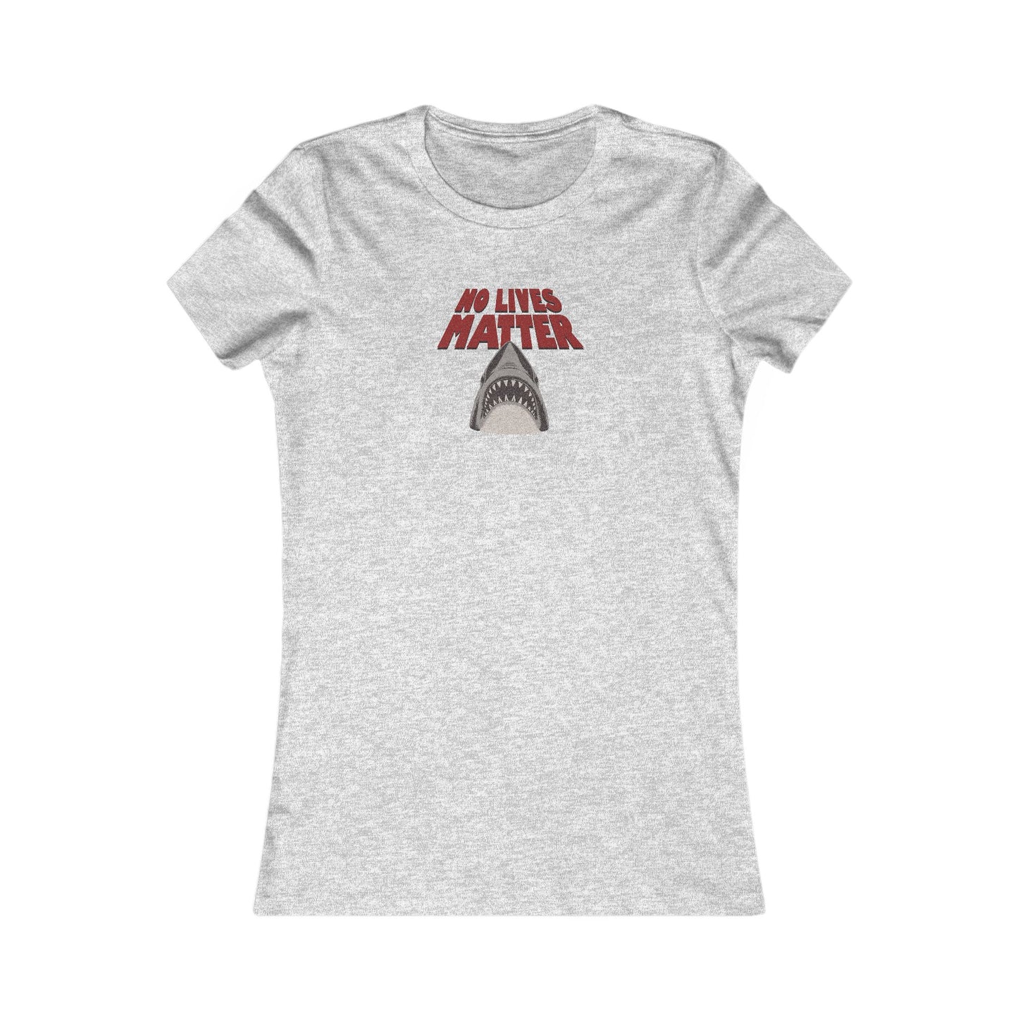 No Lives Matter — Jaws-Inspired Retro Women's Tee (Light)