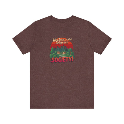 We’re Living in a Society! — Seinfeld Retro Tee (Dark)