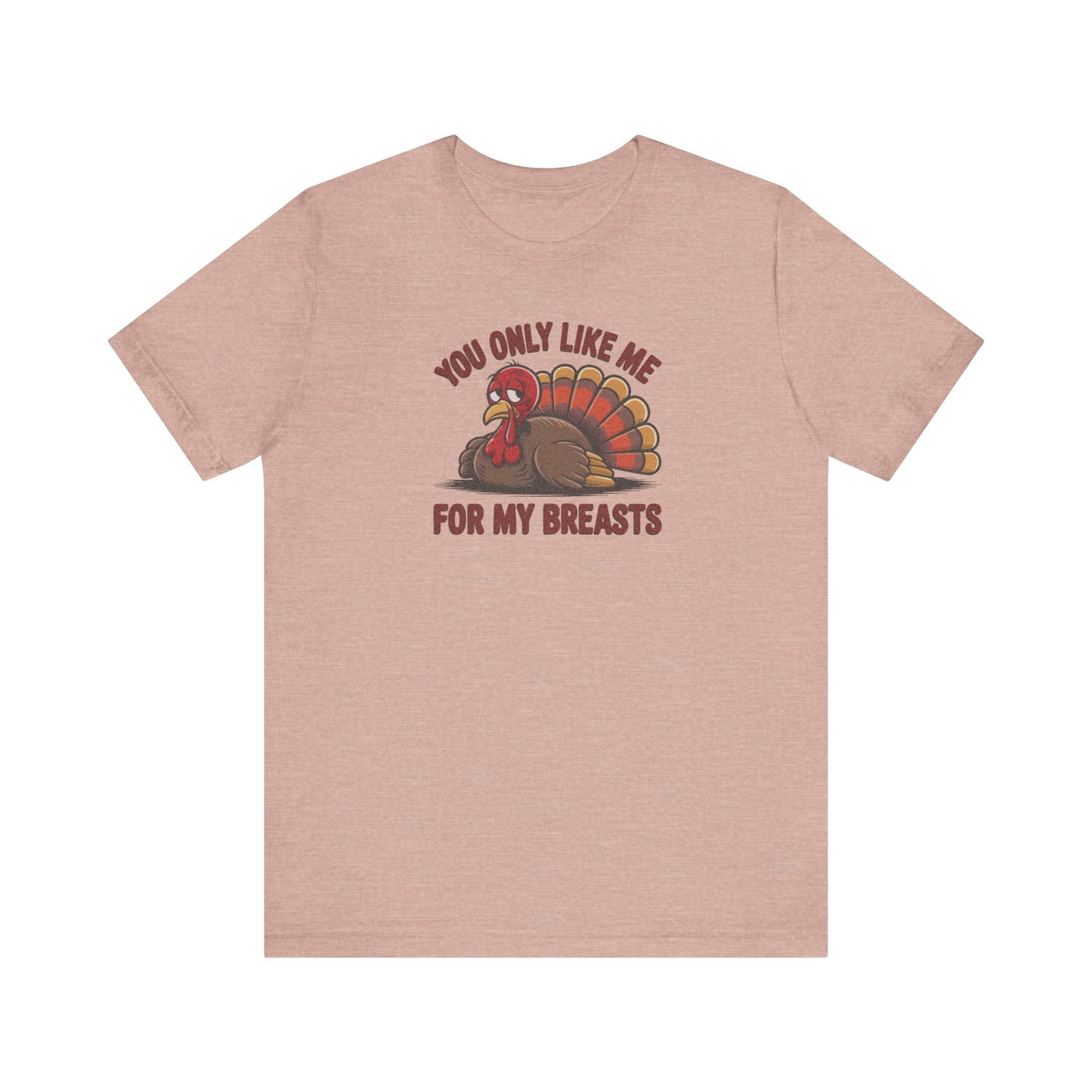 You Only Like Me for My Breasts — Thanksgiving Retro Tee (Light)