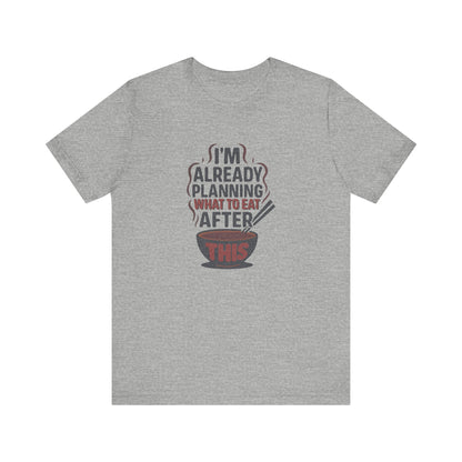 Planning What to Eat After This — Retro Foodie Tee (Light)