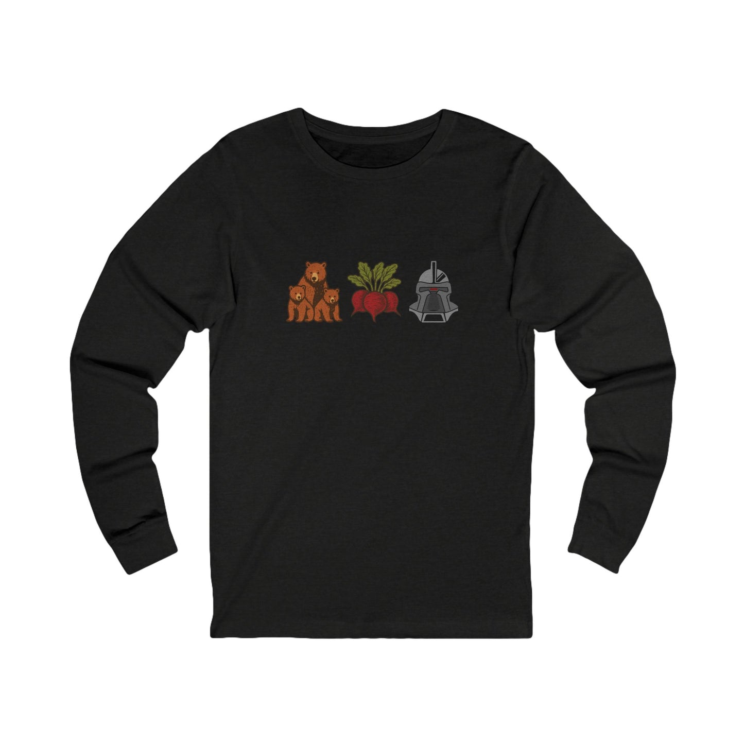 Bears, Beets, Battlestar (Icons) — Retro Long Sleeve (Dark)