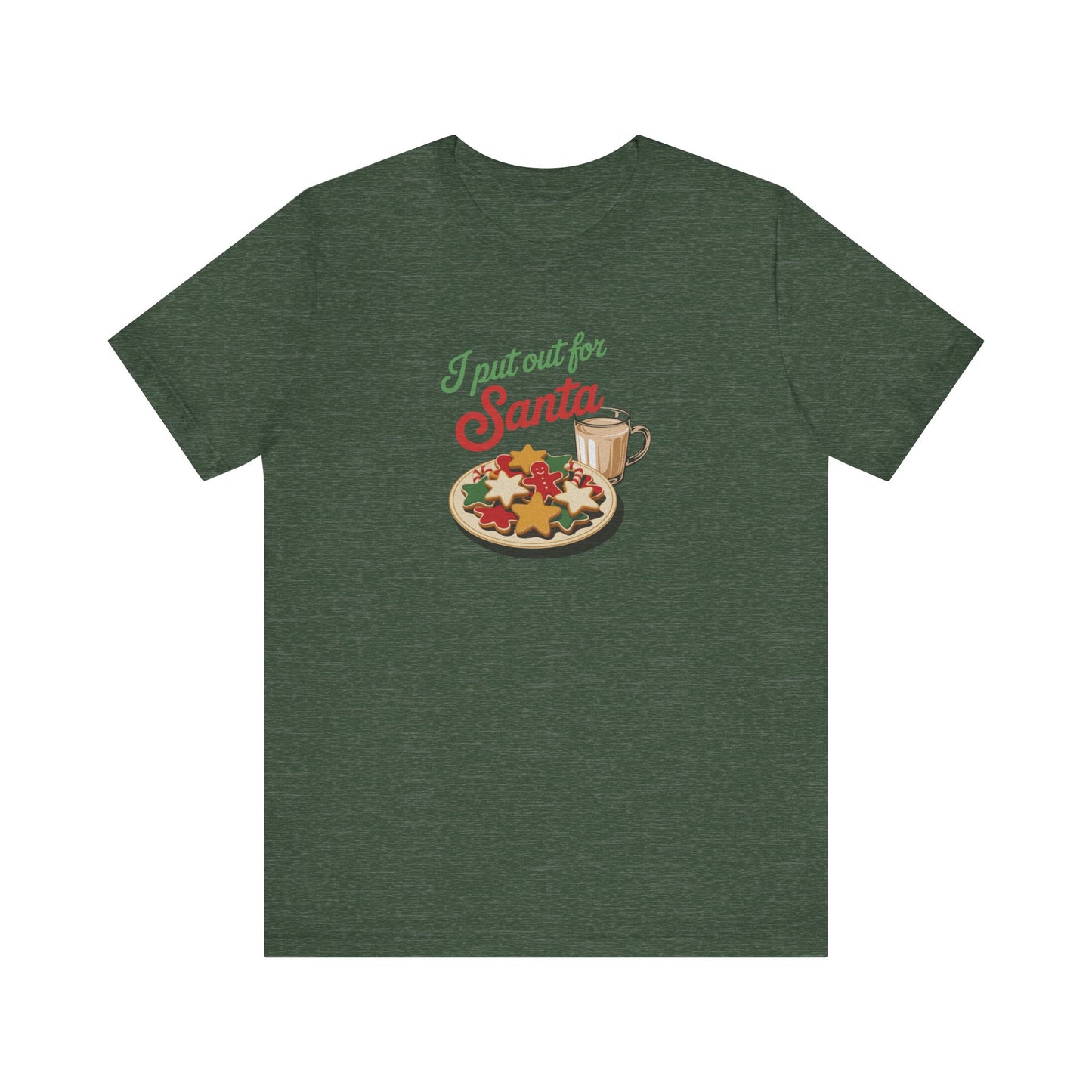 I Put Out for Santa — Retro Christmas Cookies Tee (Dark)