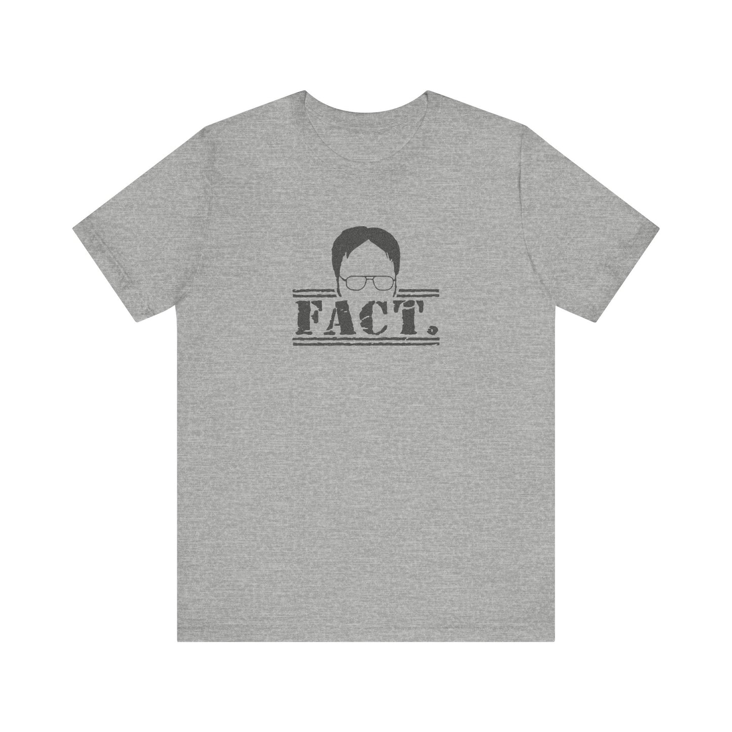 Dwight Schrute FACT. — The Office-Inspired Retro Tee (Light)