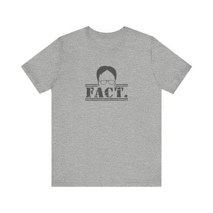Dwight Schrute FACT. — The Office-Inspired Retro Tee (Light)