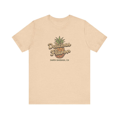 Delicious Flavor — Santa Barbara Pineapple Retro Tee (Light)