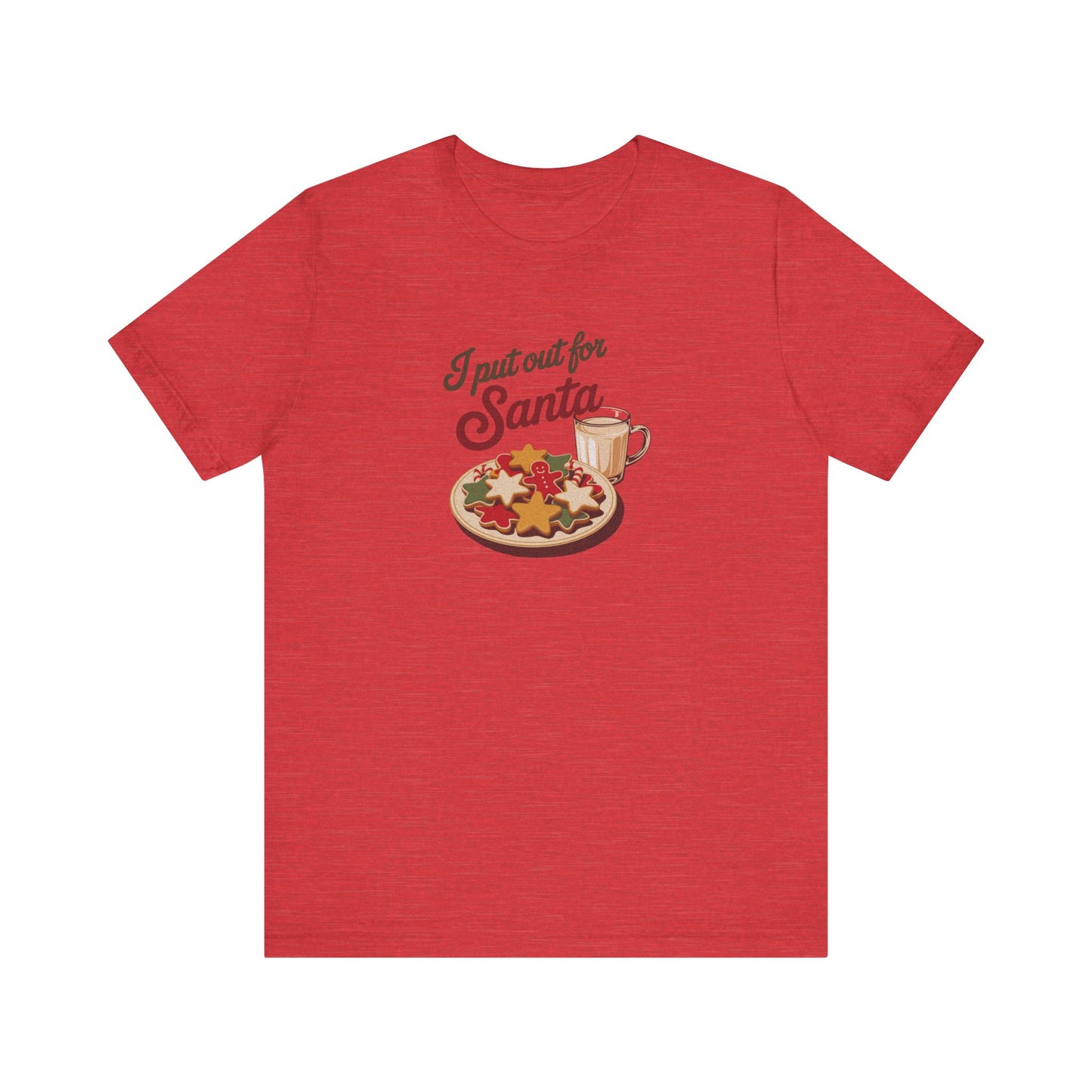 I Put Out for Santa — Retro Christmas Cookies Tee (Light)
