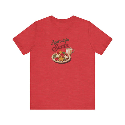 I Put Out for Santa — Retro Christmas Cookies Tee (Light)
