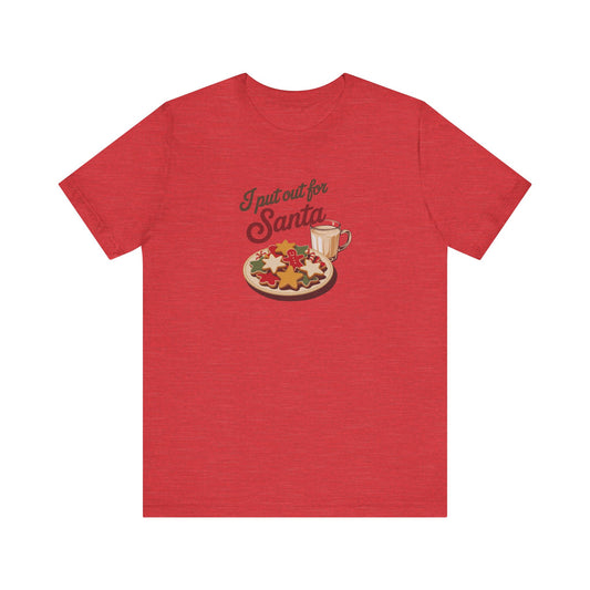 I Put Out for Santa — Retro Christmas Cookies Tee (Light)