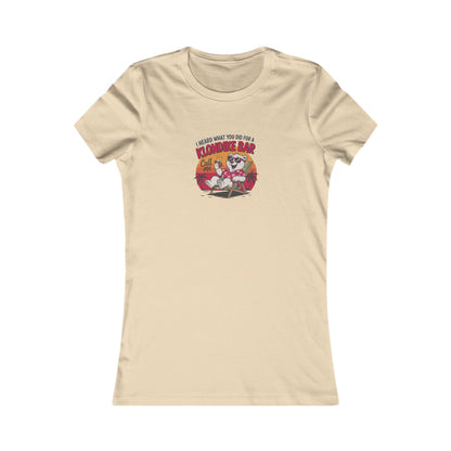 What You Did for a Klondike Bar — Retro Women's Tee (Light)