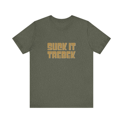 Suck It Trebek — SNL Celebrity Jeopardy Sketch Retro Tee (Dark)