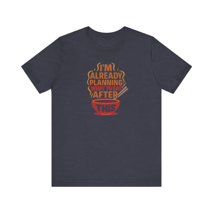Planning What to Eat After This — Retro Foodie Tee (Dark)
