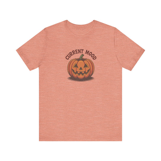 Current Mood (Vintage Jack) — Retro Halloween Tee (Light)