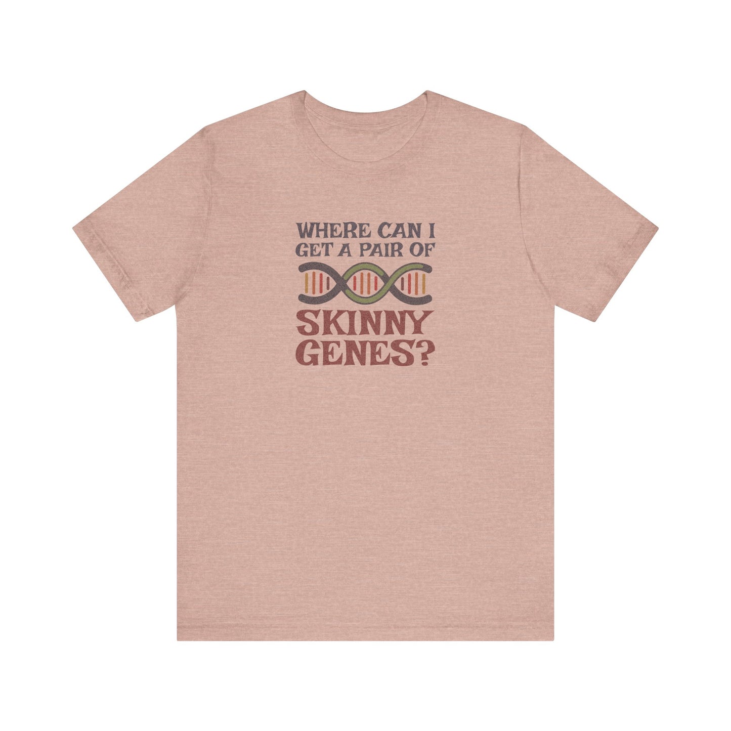 Pair of Skinny Genes (Colorful) — Retro Graphic Tee (Light)