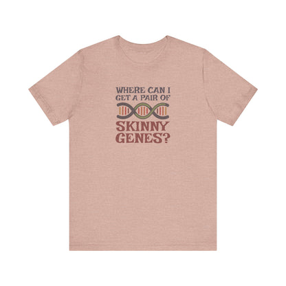 Pair of Skinny Genes (Colorful) — Retro Graphic Tee (Light)