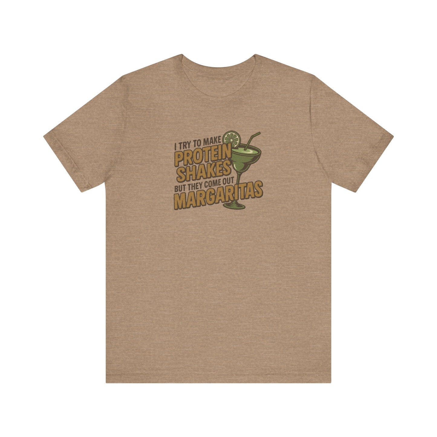 Protein Shakes (Oops, All Margaritas) — Retro Tee (Light)