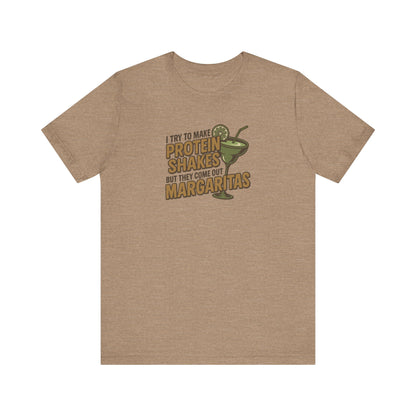 Protein Shakes (Oops, All Margaritas) — Retro Tee (Light)