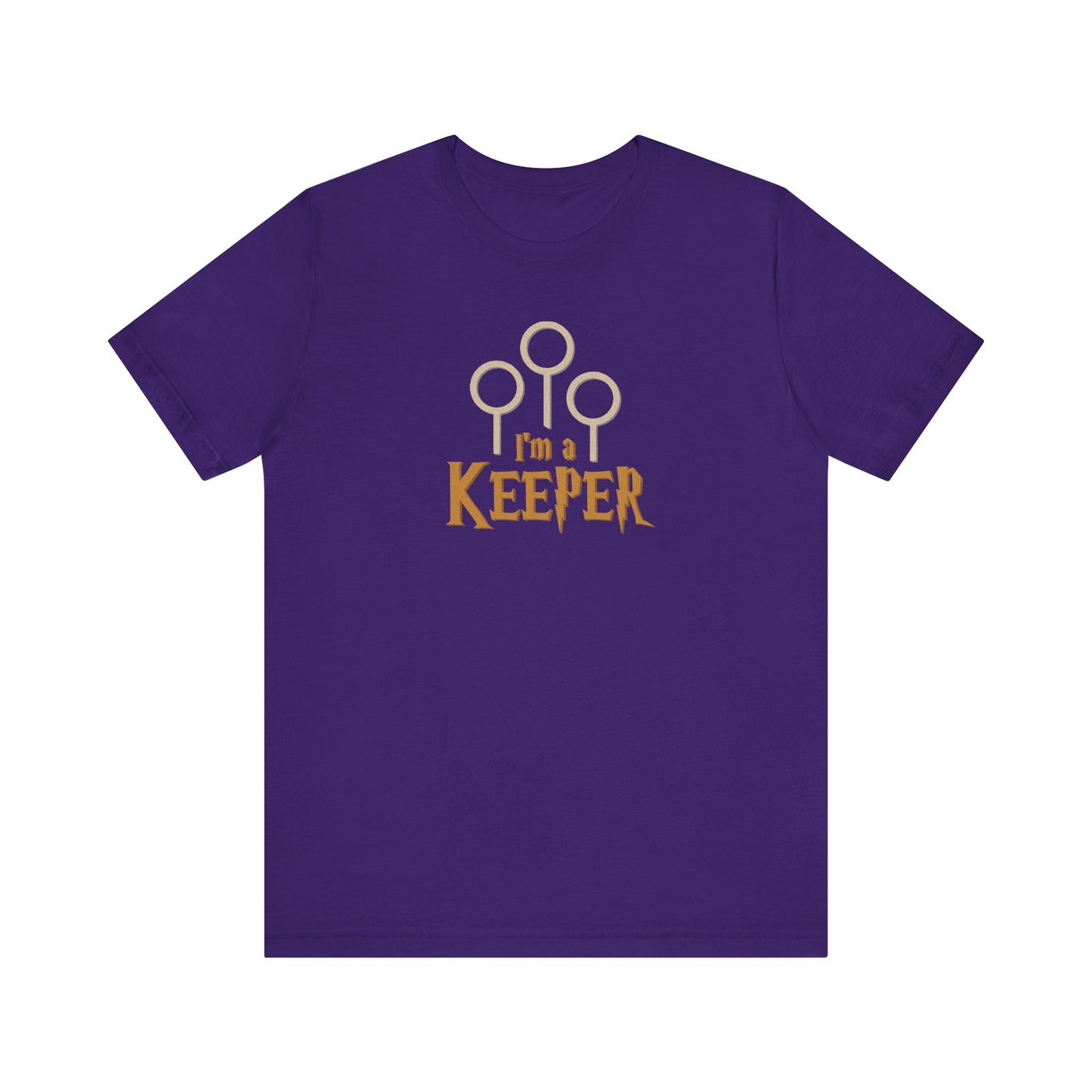 I’m a Keeper — Harry Potter Quidditch Retro Tee (Dark)