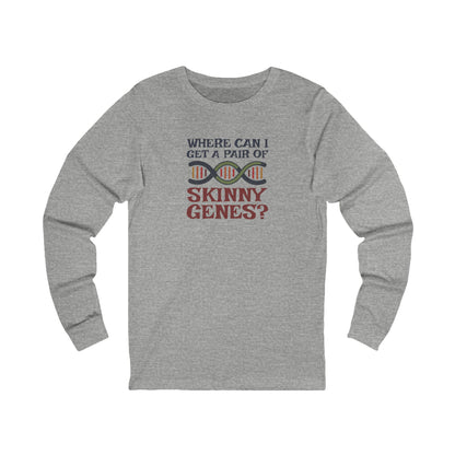 Pair of Skinny Genes (Colorful) — Retro Graphic Long Sleeve (Light)