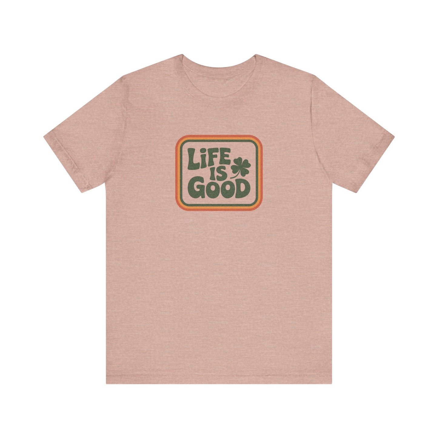 Life Is Good, Shamrock Style — St. Patrick’s Retro Tee (Light)