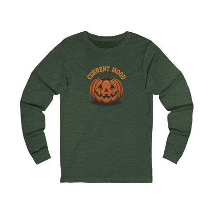 Current Mood (Vintage Jack) — Retro Halloween Long Sleeve (Dark)