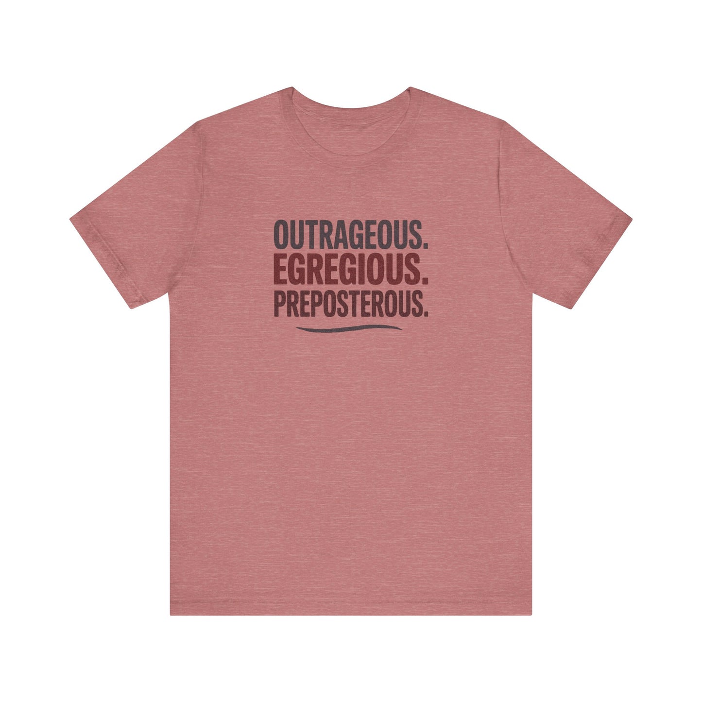 Outrageous Egregious Preposterous — Seinfeld Retro Tee (Dark)